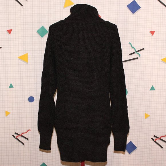 Cloth long black/dark gray turtleneck - Picture 2 of 7